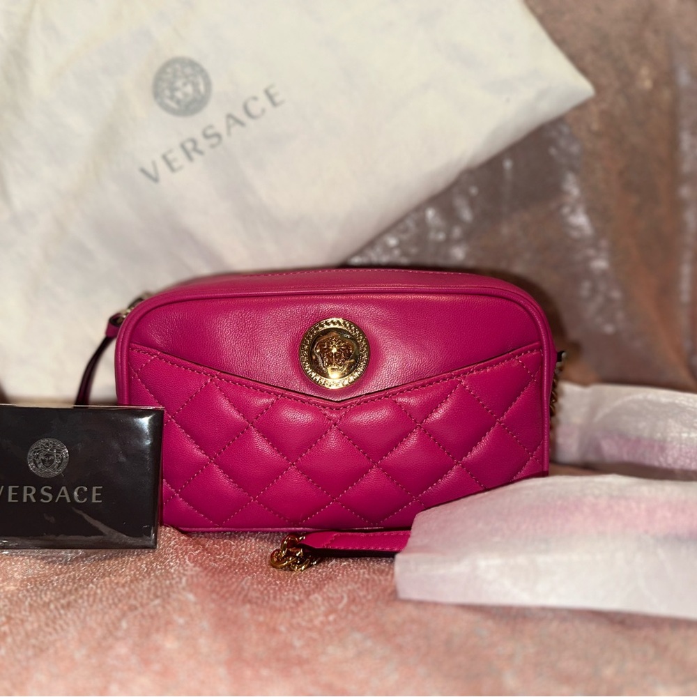 Versace Pink Quilted Women's Bag